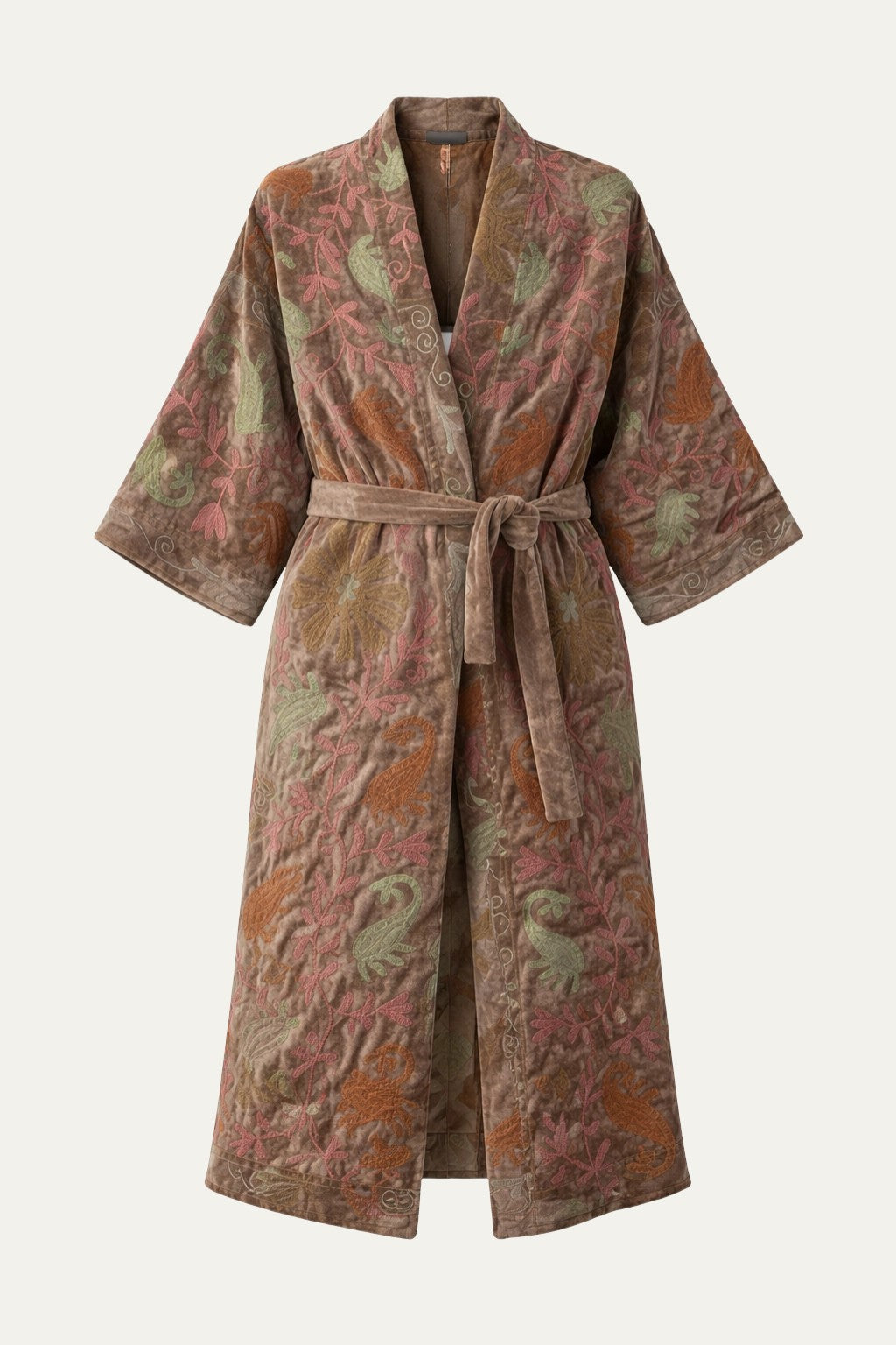 Quilt Velvet Kimono